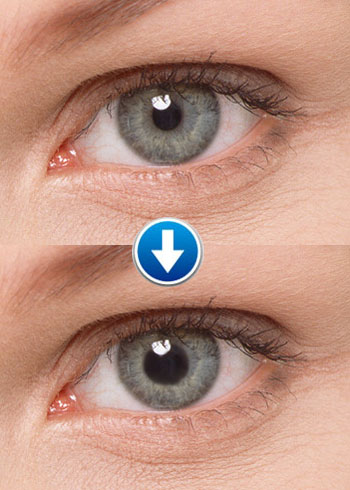 Graue Augen Perspective Kontaktlinsen