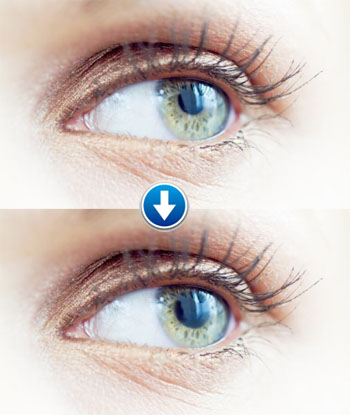 Grüne Augen Perspective Kontaktlinsen