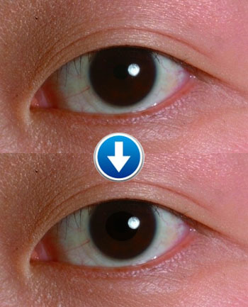 Schwarze Augen Perspective Kontaktlinsen